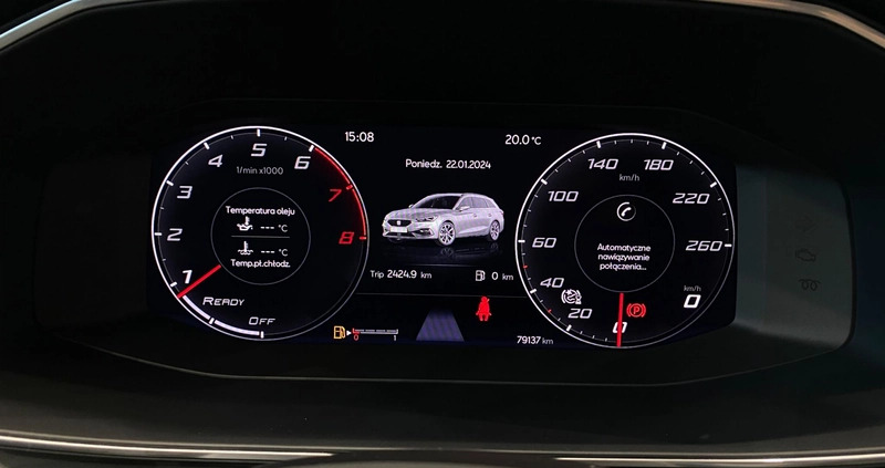 Seat Leon cena 78900 przebieg: 79100, rok produkcji 2021 z Aleksandrów Kujawski małe 352